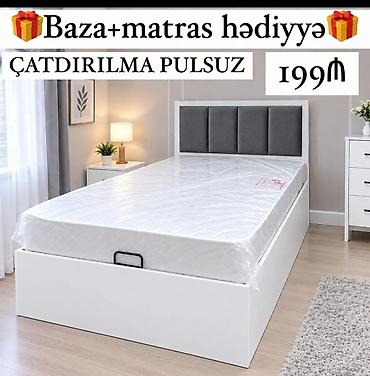 Çarpayılar: Məhsul: Tək nəfərlik çarpayı dəsti Tərkib: - Baza (açılan alt hissə — 2