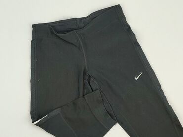 białe spodnie jeansy: Spodnie 3/4 damskie, Nike, XS