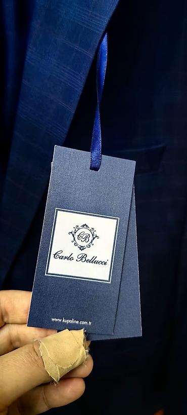 pencek: Carlo Bellucci kişi kostyumu - Rəng: tünd göy (navy), zərif — 4