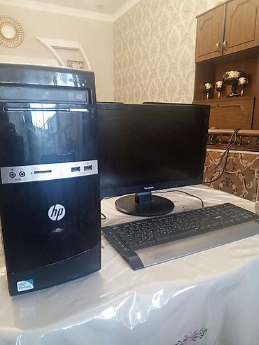 dvd manitor: Masaüstü kompüter dəsti Komponentlər: - HP sistem bloku (Intel — 1