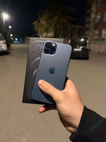 скупка стиральных машин бу бишкек: IPhone 12 Pro, Колдонулган, 256 ГБ, Pacific Blue, Заряддоочу түзүлүш, Коргоочу айнек, Каптама, 76 %
