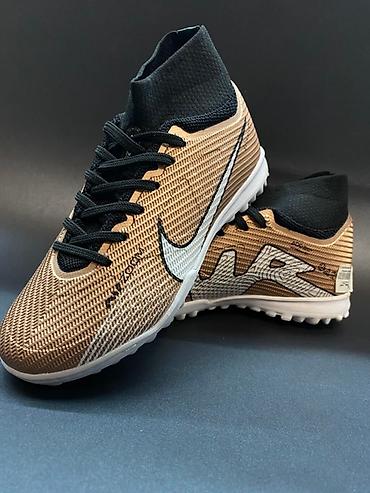 Бутсы: Футбольные сороконожки Nike Air zoom с высоким верхом, обеспечивающим — 4