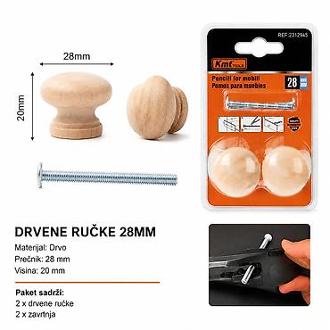 Screws & Fasteners: KMT Ručka, prirodna boja drveta 2312945 - Brend: Kmt Style - — 1