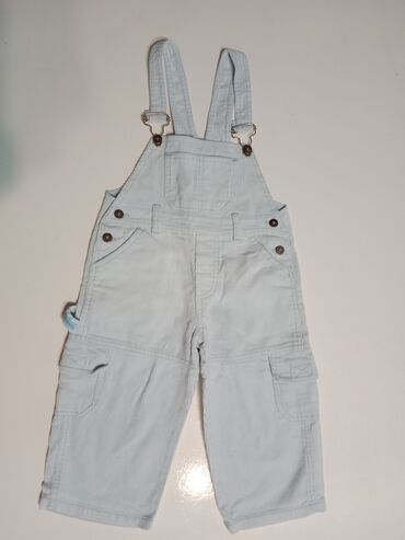 rebraste pantalone: 3/4 trousers, color - Light blue