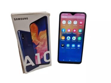 samsung g4: Samsung A10, 32 ГБ, цвет - Синий, Две SIM карты, Face ID