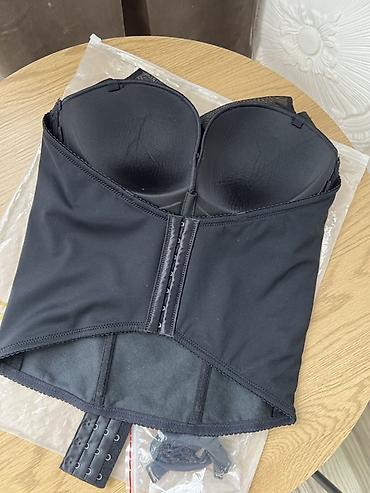 пояса для чулок: Qara rəngdə büstqalterli shapewear/bodice korset Dəst. - Model — 2