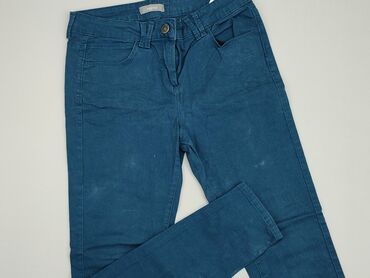 jeansowe spódniczka na szelkach: Jeansy, L, stan - Bardzo dobry