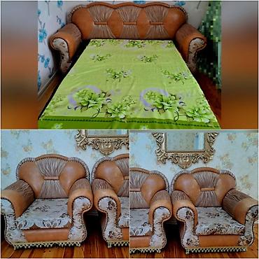 sumqayit 2 ci el mebel: İşlənmiş, Divan, 2 kreslo — 1