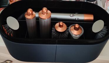 щетки для стиральной машины: Мультистайлер Dyson, Титановое, 210 °С и более, Для гофре, Для выпрямления, Насадка-спираль