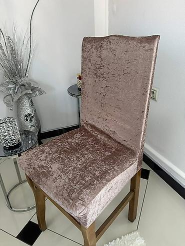 Prekrivači za nameštaj: Prekrivači Za Stolice Plišani Model 6 komada -1700 Dinara — 10