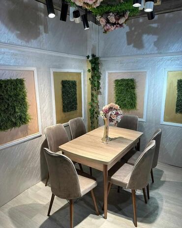 Setovi stolova i stolica: Trpezarijski set – sto sa 6 stolica - Moderan pravougaoni sto sa — 10