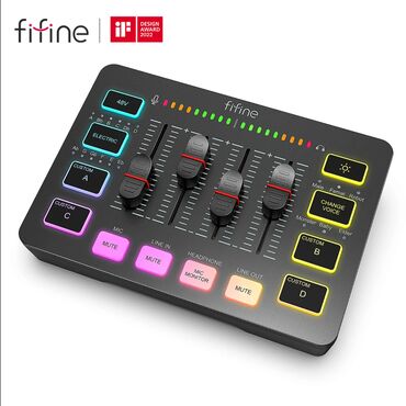 d vision бишкек: 🎛️ FIFINE AmpliGame SC3 — 4-канальный RGB-микшер для профессионального