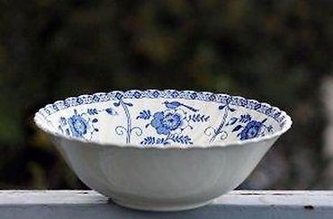 Činije: Indies Blue Johnson Brothers Ironstone Floral Swirl Englan. Old — 11
