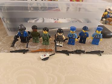 oyun manej: LEGO minifiqur dəsti – polis və hərbi mövzu - 7 ədəd minifiqur: 3 — 1