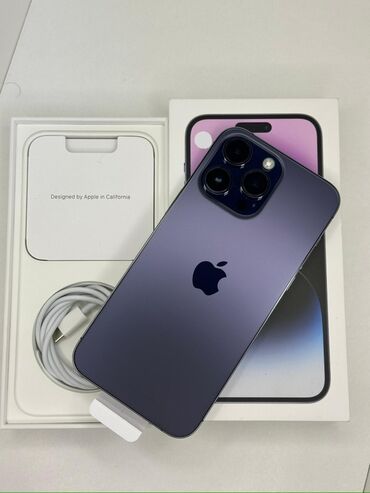 кызыл кыя айфон: IPhone 14 Pro Max, Б/у, 1 ТБ, Deep Purple, Защитное стекло, Чехол, Кабель, 83 %