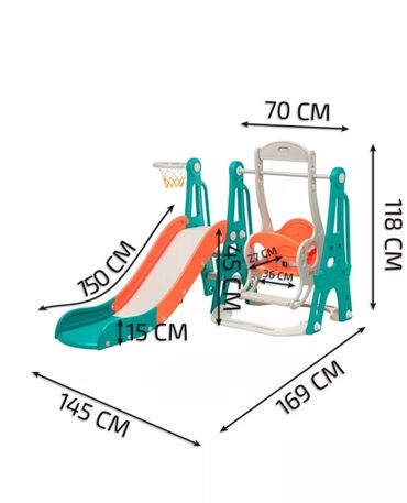 детские горки качели: Детская горка Для дома, Пластик, Новый