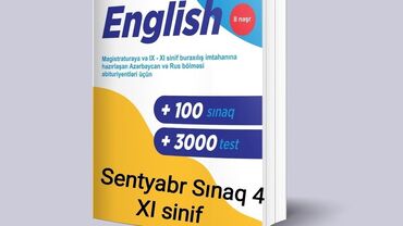 Kitablar, jurnallar, CD, DVD: Ingilis dili keçirilmiş bütün mövzular uzrə Sınaq-pdf 30 qrammatika