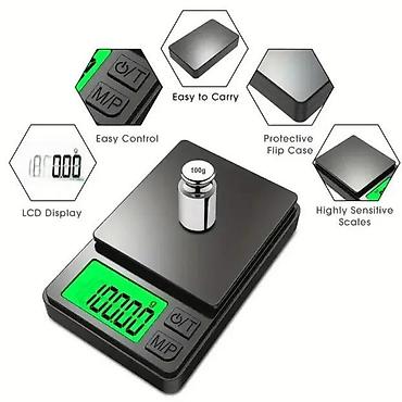 radne ploce forma ideale: Elektronska džepna digitalna LCD vaga TE-01 NOVO. Opis proizvoda — 2