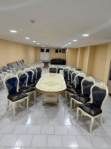 sunger: Qonaq otağı üçün, Yeni, Açılmayan, Dördbucaq masa, 12 stul — 1