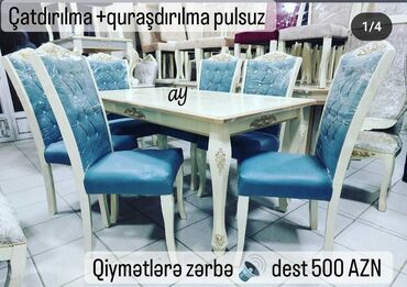 işlənmiş stol stul dəsti sumqayit: *Her növ masa desti stol stul modelleri* . 📏masa MDF 90×160×2