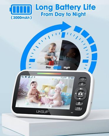 kamera ev: Video dayə SM663 ✅ Brend: UKSUP. ◼ Rəng: Ağ. ◼ Batareya: 3000 mAh. ◼