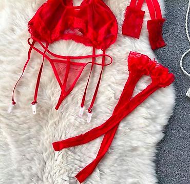 интимное бельё: 💋 Сексуальный комплект белья в огненном красном цвете 💋 🔥 Привлеки — 2