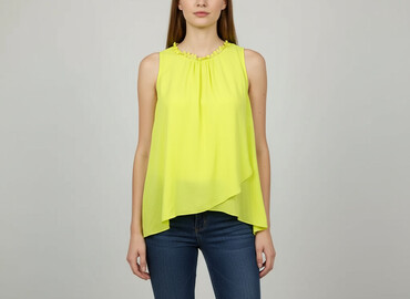 czarne bluzki ze złotą aplikacją: Wallis, Women's blouse, size M