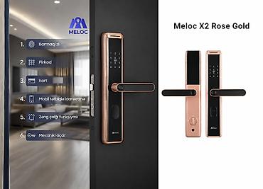 Meloc X2 Rose Gold – Ağıllı qapı kilidi • Açılma üsulları: barmaq