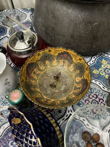 Digər əntiq əşyalar: Məişət və bəzək əşyalarından ibarət nostalji kolleksiya - Qızılı — 6