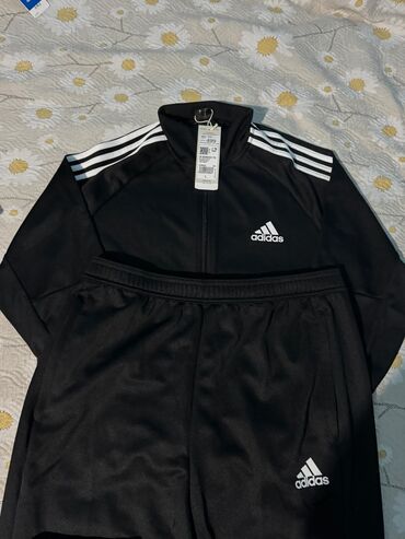 Спортивные костюмы: Мужской спортивный костюм, XL (EU 42), Adidas, Новый, цвет - Черный, Самовывоз, Платная доставка