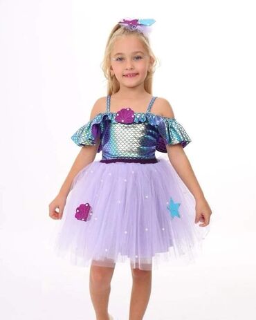 Haljine: Odmah dostupne mala sirena haljinice u kompletu sa mašnom za kosu za — 1