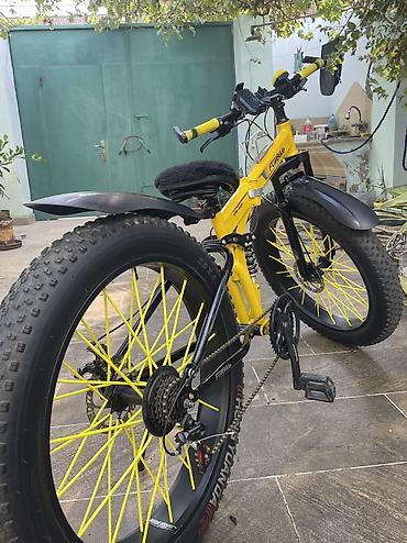 velasipedlər: FullBike GTR-669 fatbike velosiped Tek prablemi ön öturcudur - — 3
