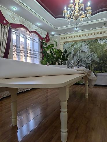 стол прованс: Стол для зала, Б/у, Складная, Прямоугольный — 2