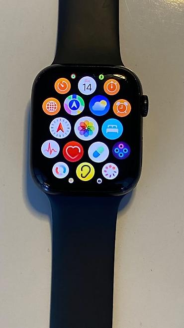 qara ekran şəkli: İşlənmiş, Smart saat, Apple, Suya davamlı, rəng - Qara — 2