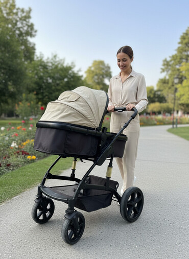 Araba-beşiklər: Uşaq arabası qırıq sökük yoxdur az işlənibdir beşiyinin istiqaməti — 1