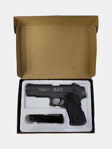 орбизный пистолет: Игрушечный пистолет AirSoft Gun K6D (модель «645») - Тип: пружинный — 3