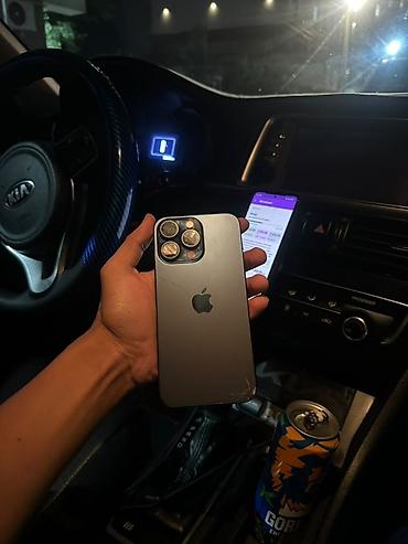 apple studio: IPhone 15 Pro Max, Б/у, 512 ГБ, Графит, Коробка, Чехол, 80 % — 1