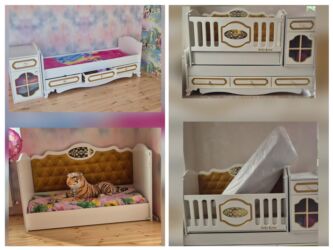 Masa və oturacaq dəstləri: Oğlan və qız üçün, Beşik