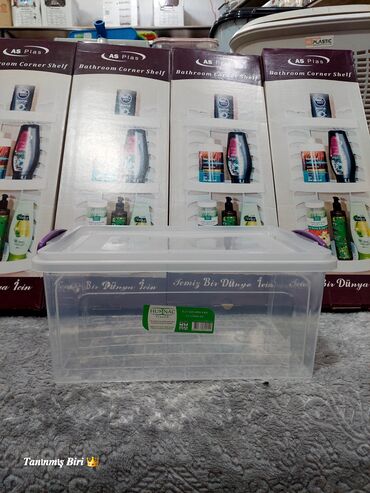 Yemək konteynerləri: Şəffaf plastik saxlama qutuları – qapaqlı və kilidli Məhsul təsviri — 16