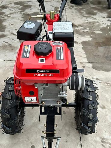 Бензиновые мотоблоки: Мотоблок Green Farmer M5 - Бензиновый двигатель 170F, максимальная — 3