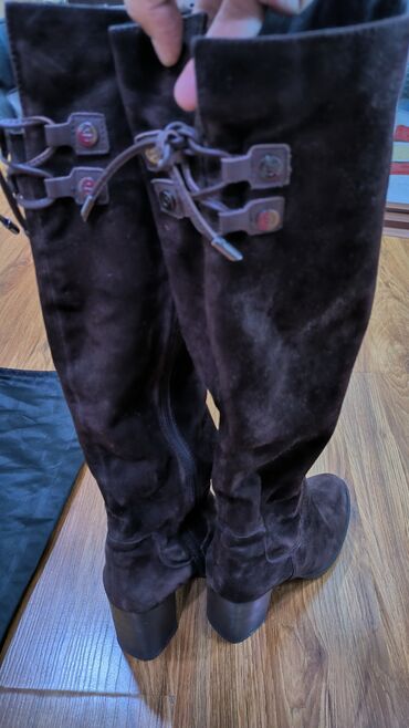 Сапоги: Сапоги, 36, Basconi, Б/у, цвет - Коричневый, Бесплатная доставка — 3