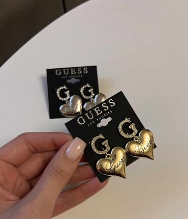 pandora privezak slovo m: Screwback earrings, Guess, Material: Stainless steel