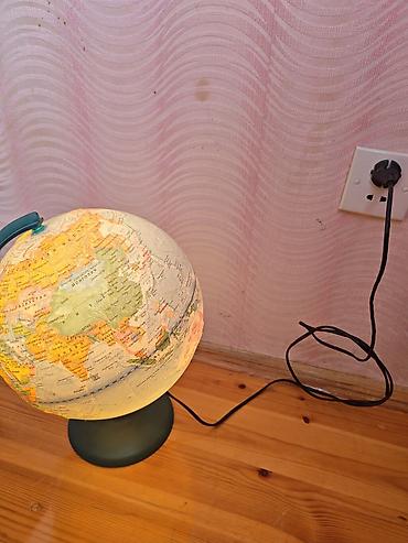 agdere qlobus: İşıqlı qlobus masa lampası - Elektriklə işləyən qlobus-lampa: şnur və — 2