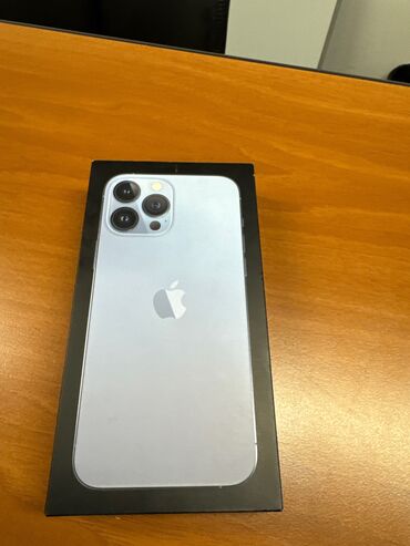 iphone 13 pro max bishkek: IPhone 13 Pro Max, Б/у, 256 ГБ, Sierra Blue, Кабель, Коробка, 85 %