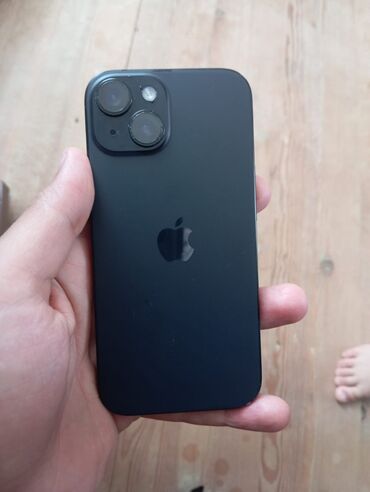 Apple iPhone: IPhone 15, 128 GB, Qara, Zəmanət