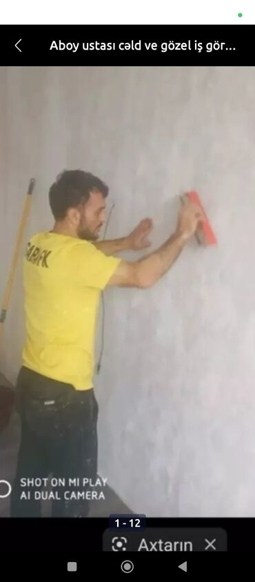 Santexnik işləri: Aboy malyar ustası şpoklyovka paduqa laminat işleri görürük 2 nəfərik