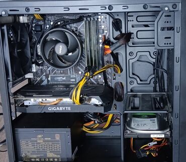 Настольные ПК и рабочие станции: Компьютер, ядер - 6, ОЗУ 16 ГБ, Для работы, учебы, Б/у, AMD Ryzen 5, NVIDIA GeForce GTX 1660 Ti, HDD + SSD