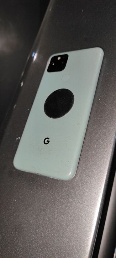 Google Pixel 5, Б/у, 128 ГБ, цвет - Зеленый, 2 SIM, eSIM