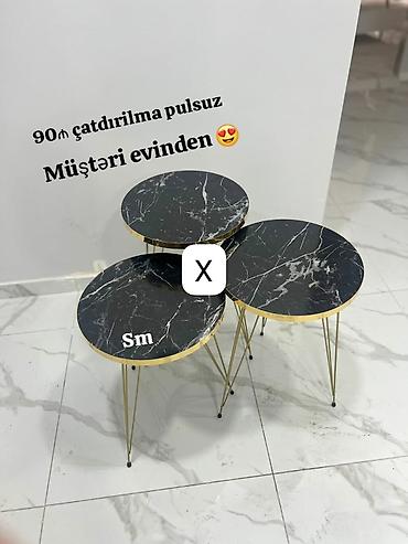 bar stolu: Yumru masa, Açılmayan, Təkərsiz, Zəmanətsiz, Pulsuz quraşdırılma — 1