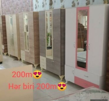 Dolablar: Yeni, Kupe, 3 qapılı Düz dolab, Dolab-asılqan, Azərbaycan — 23